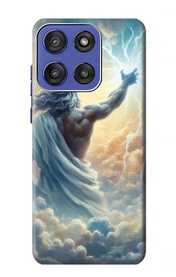 S4028 ゼウス神 雷の力 Zeus God Thunder Power Motorola Moto G Stylus 5G (2025,2026), Edge 60 Stylus バックケース、フリップケース・カバー