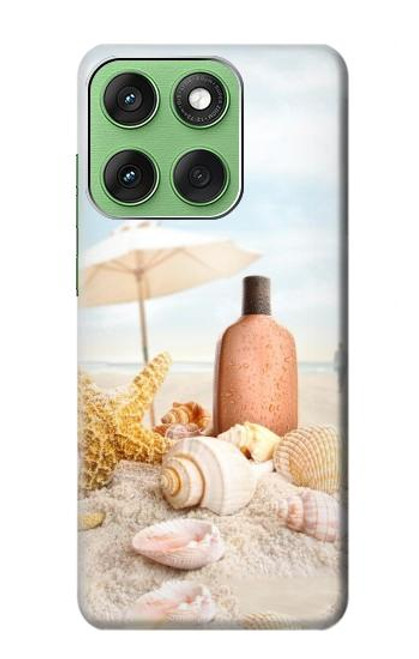 S1425 浜ときれいな貝殻 Seashells on The Beach Motorola Edge 60 バックケース、フリップケース・カバー