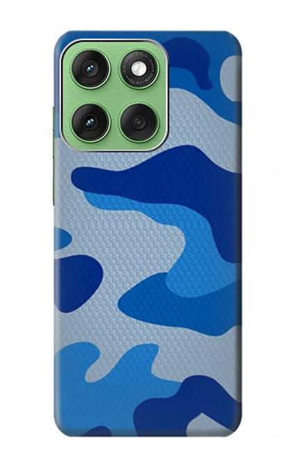 S2958 陸軍青迷彩 Army Blue Camo Camouflage Motorola Edge 60 バックケース、フリップケース・カバー