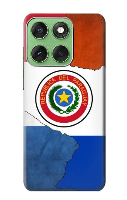 S3017 パラグアイの旗 Paraguay Flag Motorola Edge 60 バックケース、フリップケース・カバー