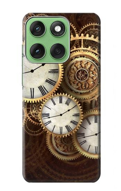 S3172 金時計 Gold Clock Live Motorola Edge 60 バックケース、フリップケース・カバー