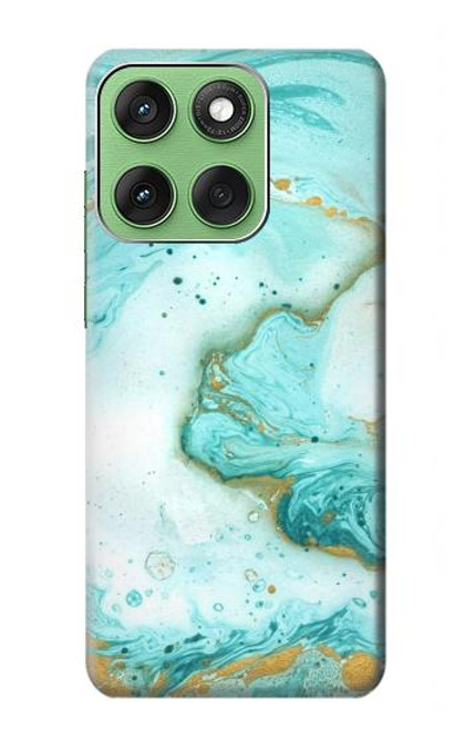 S3399 緑の大理石のグラフィックプリント Green Marble Graphic Print Motorola Edge 60 バックケース、フリップケース・カバー
