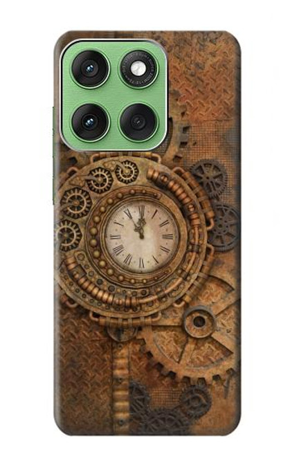S3401 クロックギア スチームパンク Clock Gear Streampunk Motorola Edge 60 バックケース、フリップケース・カバー
