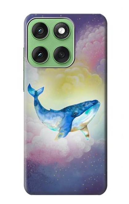 S3802 夢のクジラ パステルファンタジー Dream Whale Pastel Fantasy Motorola Edge 60 バックケース、フリップケース・カバー