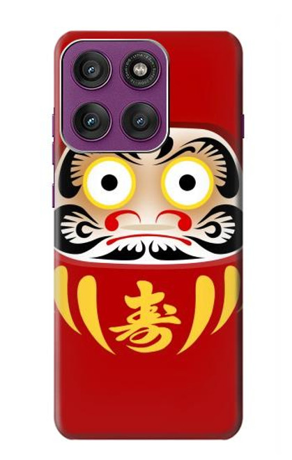 S3045 ダルマ人形 Japan Good Luck Daruma Doll Motorola Edge 60 Pro バックケース、フリップケース・カバー
