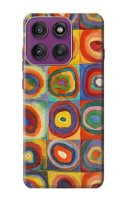 S3409 正方形の同心円 Squares Concentric Circles Motorola Edge 60 Pro バックケース、フリップケース・カバー