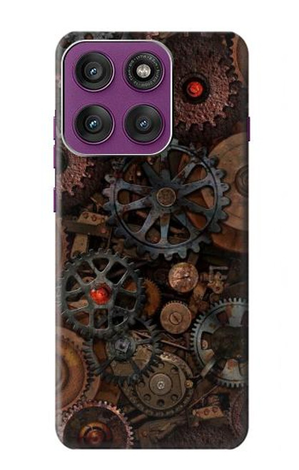 S3884 スチーム パンクな機械の歯車 Steampunk Mechanical Gears Motorola Edge 60 Pro バックケース、フリップケース・カバー