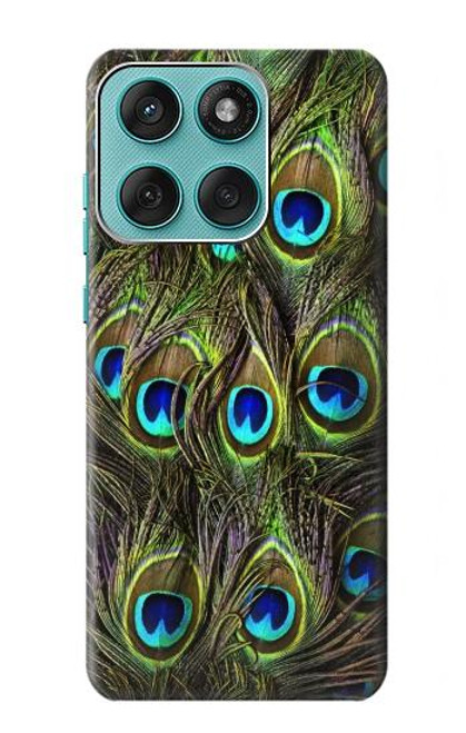S1965 ピーコックフェザー Peacock Feather Motorola Edge 60 Fusion バックケース、フリップケース・カバー