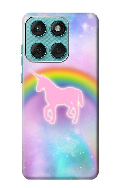 S3070 レインボーユニコーンパステル Rainbow Unicorn Pastel Sky Motorola Edge 60 Fusion バックケース、フリップケース・カバー