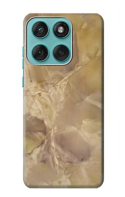 S3240 黄色の大理石 Yellow Marble Stone Motorola Edge 60 Fusion バックケース、フリップケース・カバー