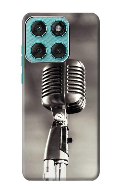 S3495 ヴィンテージのマイク Vintage Microphone Motorola Edge 60 Fusion バックケース、フリップケース・カバー