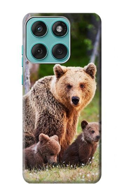 S3558 くまの家族 Bear Family Motorola Edge 60 Fusion バックケース、フリップケース・カバー