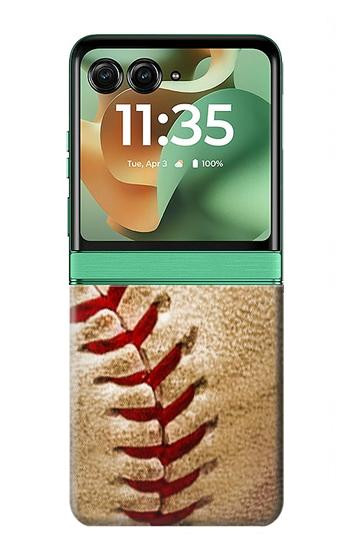 S0064 野球 ベースボール Baseball Motorola Razr 70+,60+, Razr+ (2026, 2025, 2024) バックケース、フリップケース・カバー