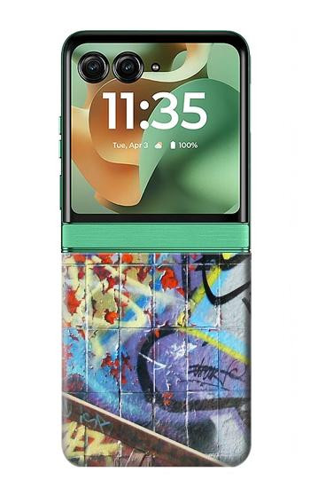 S0588 ウォールグラフィティ Wall Graffiti Motorola Razr 70+,60+, Razr+ (2026, 2025, 2024) バックケース、フリップケース・カバー