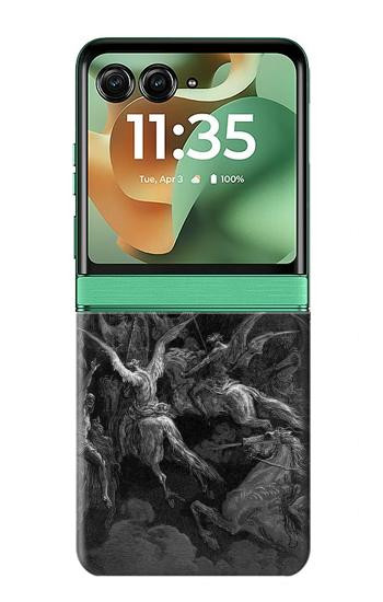 S1026 ギュスターヴ・ドレ 失楽園 Gustave Dore Paradise Lost Motorola Razr 60, Razr 2025 バックケース、フリップケース・カバー