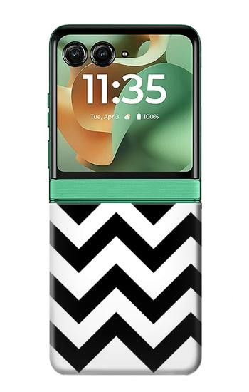 S1613 シェブロンジグザグ Chevron Zigzag Motorola Razr 70+,60+, Razr+ (2026, 2025, 2024) バックケース、フリップケース・カバー