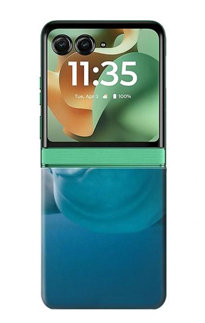 S1801 ベルーガ スマイルクジラ Beluga Whale Smile Whale Motorola Razr 60, Razr 2025 バックケース、フリップケース・カバー