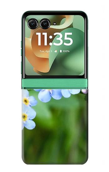 S1818 私を忘れないでください Forget Me Not Motorola Razr 60, Razr 2025 バックケース、フリップケース・カバー
