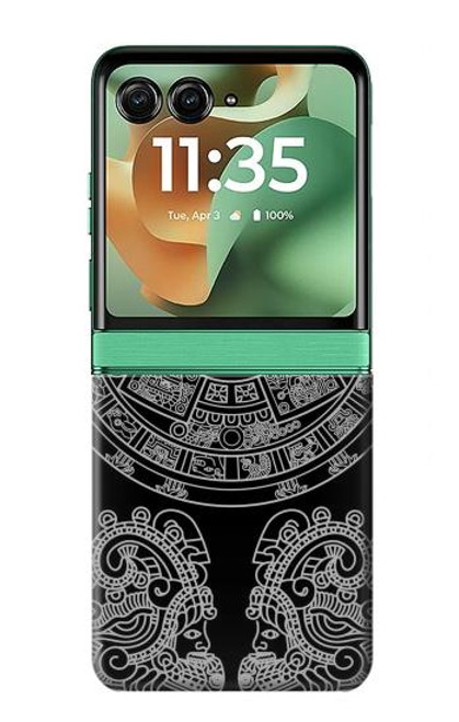 S1838 マヤパターン Mayan Pattern Motorola Razr 60, Razr 2025 バックケース、フリップケース・カバー