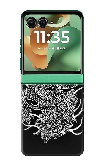 S1943 ドラゴンタトゥー Dragon Tattoo Motorola Razr 70+,60+, Razr+ (2026, 2025, 2024) バックケース、フリップケース・カバー