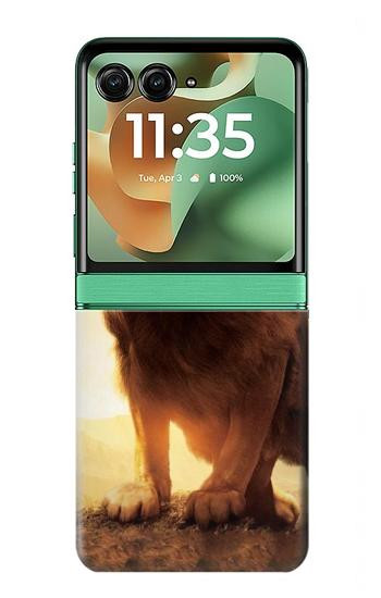 S1957 アスランライオン Lion Aslan Motorola Razr 70+,60+, Razr+ (2026, 2025, 2024) バックケース、フリップケース・カバー