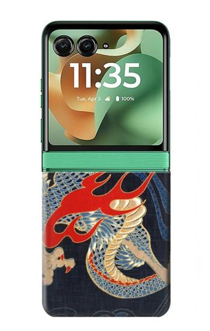 S2073 日本ドラゴン Japan Dragon Art Motorola Razr 60, Razr 2025 バックケース、フリップケース・カバー