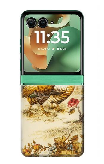S2181 フレンチカントリーチキン French Country Chicken Motorola Razr 70+,60+, Razr+ (2026, 2025, 2024) バックケース、フリップケース・カバー