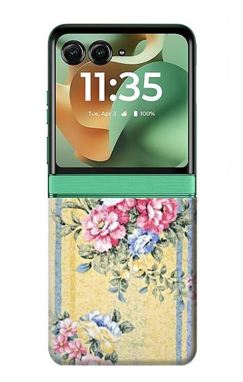 S2229 ビンテージの花 Vintage Flowers Motorola Razr 70+,60+, Razr+ (2026, 2025, 2024) バックケース、フリップケース・カバー