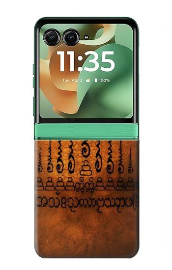 S2252 サクヤン ガオヨード9尖塔 保護タトゥー 9 Sak Yant Yantra Gao Yord The 9 Spires of Protection Tattoo Motorola Razr 60, Razr 2025 バックケース、フリップケース・カバー