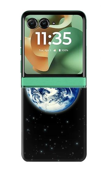 S2266 地球惑星宇宙スター星雲 Earth Planet Space Star nebula Motorola Razr 70+,60+, Razr+ (2026, 2025, 2024) バックケース、フリップケース・カバー