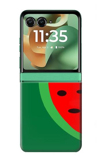 S2383 スイカ Watermelon Motorola Razr 70+,60+, Razr+ (2026, 2025, 2024) バックケース、フリップケース・カバー