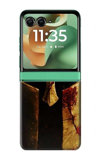 S2439 戦士スパルタンヘルメット Warrior Spartan Helmet Motorola Razr 70+,60+, Razr+ (2026, 2025, 2024) バックケース、フリップケース・カバー