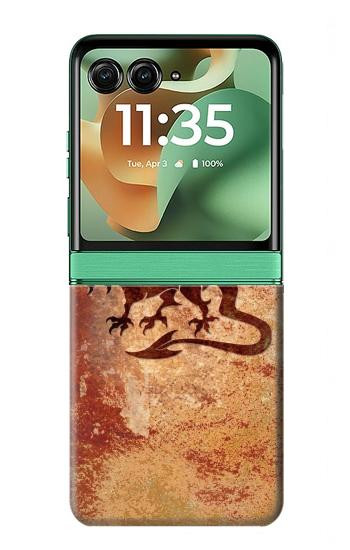 S2485 ドラゴンメタルグラフィックプリント Dragon Metal Texture Graphic Printed Motorola Razr 60, Razr 2025 バックケース、フリップケース・カバー