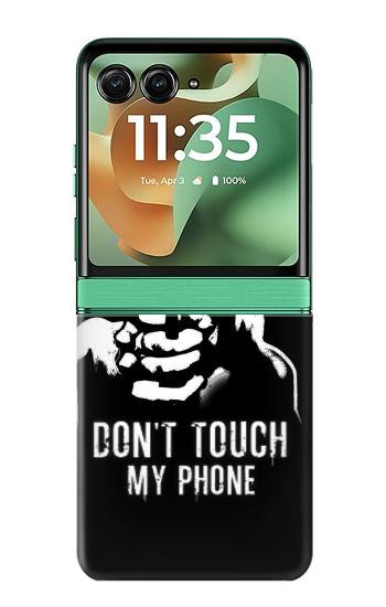 S2518 私の携帯電話を触るな Do Not Touch My Phone Motorola Razr 60, Razr 2025 バックケース、フリップケース・カバー