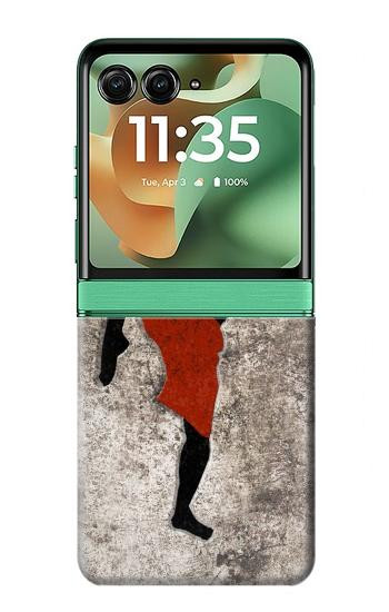 S2634 ムエタイキックボクシング格闘技 Muay Thai Kickboxing Martial Art Motorola Razr 70+,60+, Razr+ (2026, 2025, 2024) バックケース、フリップケース・カバー