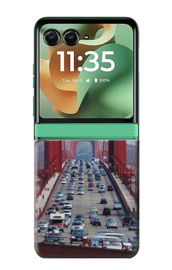 S2637 ゴールデンゲートブリッジ Golden Gate Bridge Motorola Razr 70+,60+, Razr+ (2026, 2025, 2024) バックケース、フリップケース・カバー