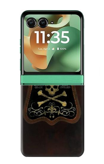 S2649 ヴィンテージポイズンガラスびん Unfiltered Poison Vintage Glass Bottle Motorola Razr 70+,60+, Razr+ (2026, 2025, 2024) バックケース、フリップケース・カバー
