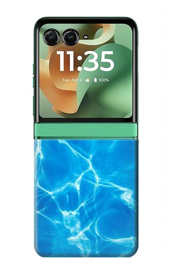 S2788 青い水 スイミングプール Blue Water Swimming Pool Motorola Razr 70+,60+, Razr+ (2026, 2025, 2024) バックケース、フリップケース・カバー