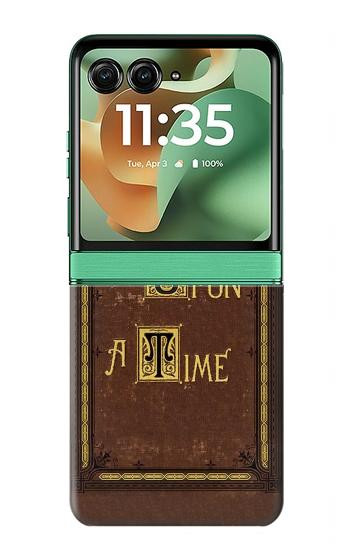 S2824 ワンス・アポン・ア・タイム・ブック・カバー Once Upon a Time Book Cover Motorola Razr 60, Razr 2025 バックケース、フリップケース・カバー