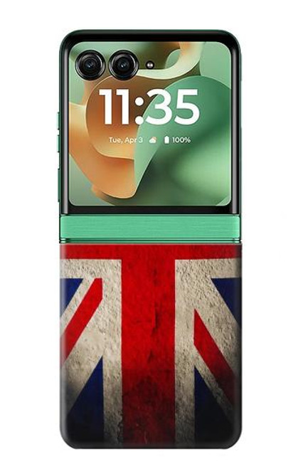 S2894 ヴィンテージイギリス旗 Vintage British Flag Motorola Razr 60, Razr 2025 バックケース、フリップケース・カバー