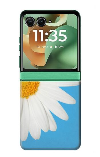 S3043 ビンテージ デイジー 天道虫 Vintage Daisy Ladybug Motorola Razr 70+,60+, Razr+ (2026, 2025, 2024) バックケース、フリップケース・カバー