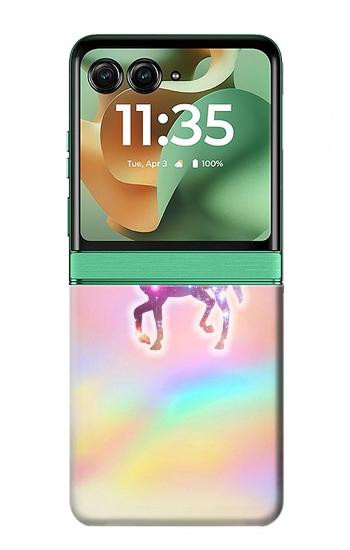 S3203 レインボーユニコーン Rainbow Unicorn Motorola Razr 60, Razr 2025 バックケース、フリップケース・カバー