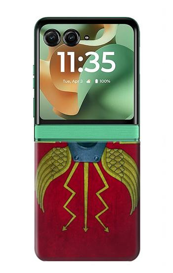 S3206 ローマの盾 Roman Shield Scutum Motorola Razr 70+,60+, Razr+ (2026, 2025, 2024) バックケース、フリップケース・カバー