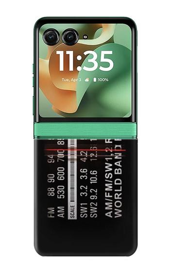 S3242 アナログラジオチューニング Analog Radio Tuning Motorola Razr 70+,60+, Razr+ (2026, 2025, 2024) バックケース、フリップケース・カバー