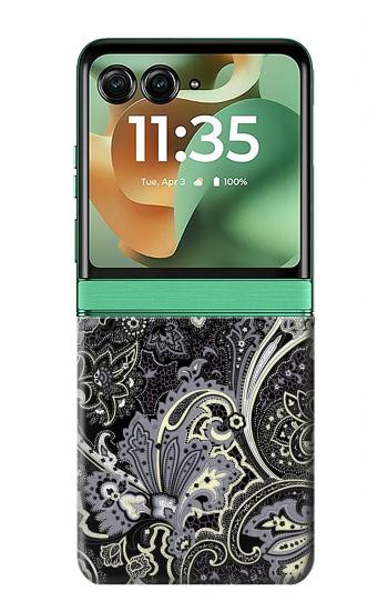 S3251 バティックパターン Batik Flower Pattern Motorola Razr 60, Razr 2025 バックケース、フリップケース・カバー