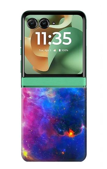 S3371 星雲スカイ Nebula Sky Motorola Razr 70+,60+, Razr+ (2026, 2025, 2024) バックケース、フリップケース・カバー