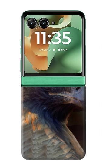 S3376 イーグルアメリカ国旗 Eagle American Flag Motorola Razr 60, Razr 2025 バックケース、フリップケース・カバー