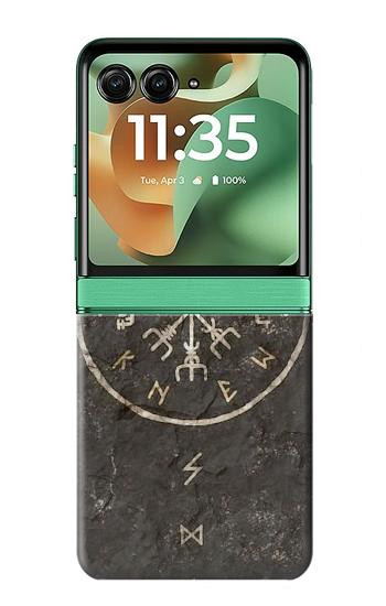 S3413 北欧の古代バイキングシンボル Norse Ancient Viking Symbol Motorola Razr 70+,60+, Razr+ (2026, 2025, 2024) バックケース、フリップケース・カバー