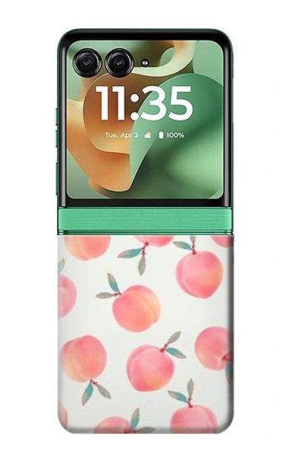 S3503 桃 Peach Motorola Razr 60, Razr 2025 バックケース、フリップケース・カバー
