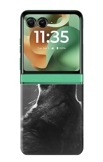 S3505 オオカミ Wolf Howling Motorola Razr 60, Razr 2025 バックケース、フリップケース・カバー